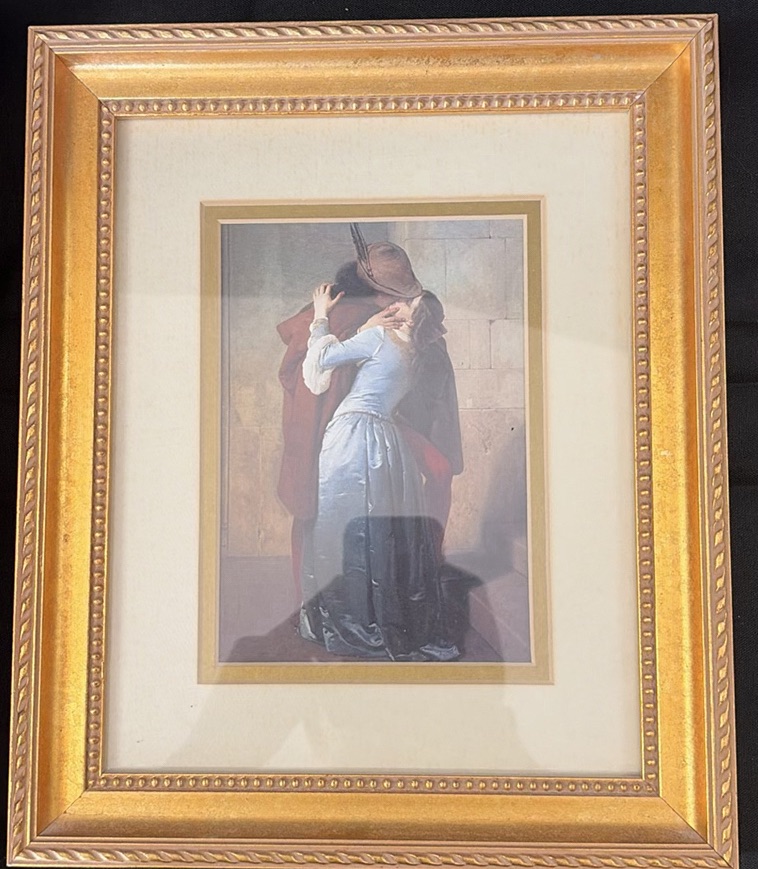 Two ornate gold-framed art prints - image 5 of 7