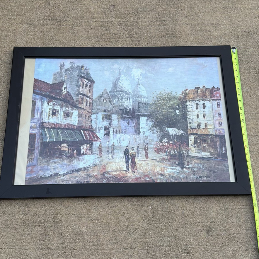 Framed City Street Scene Print - image 2 of 5