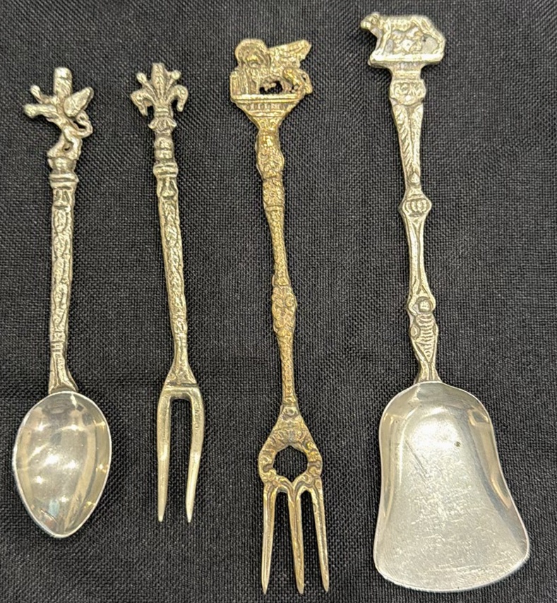 Assorted Ornate Metal Flatware Set - image 2 of 7
