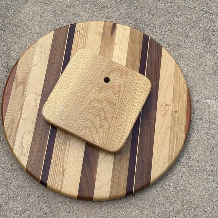 David Levy Wooden Lazy Susan - image 2 of 4
