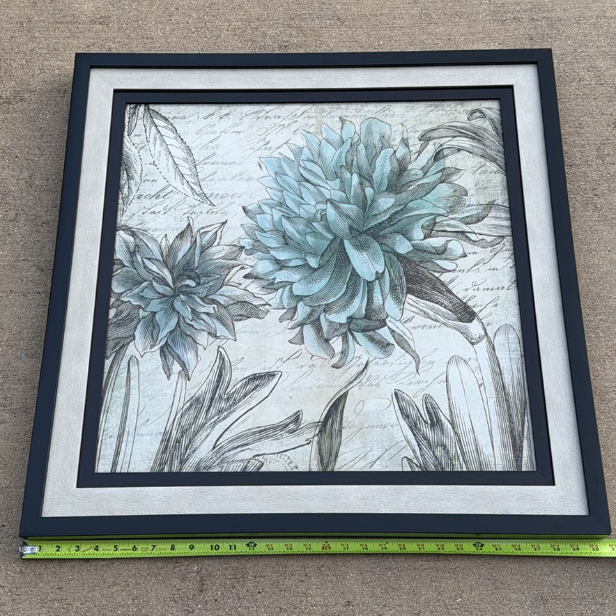 Framed Floral Wall Art Print - image 2 of 4