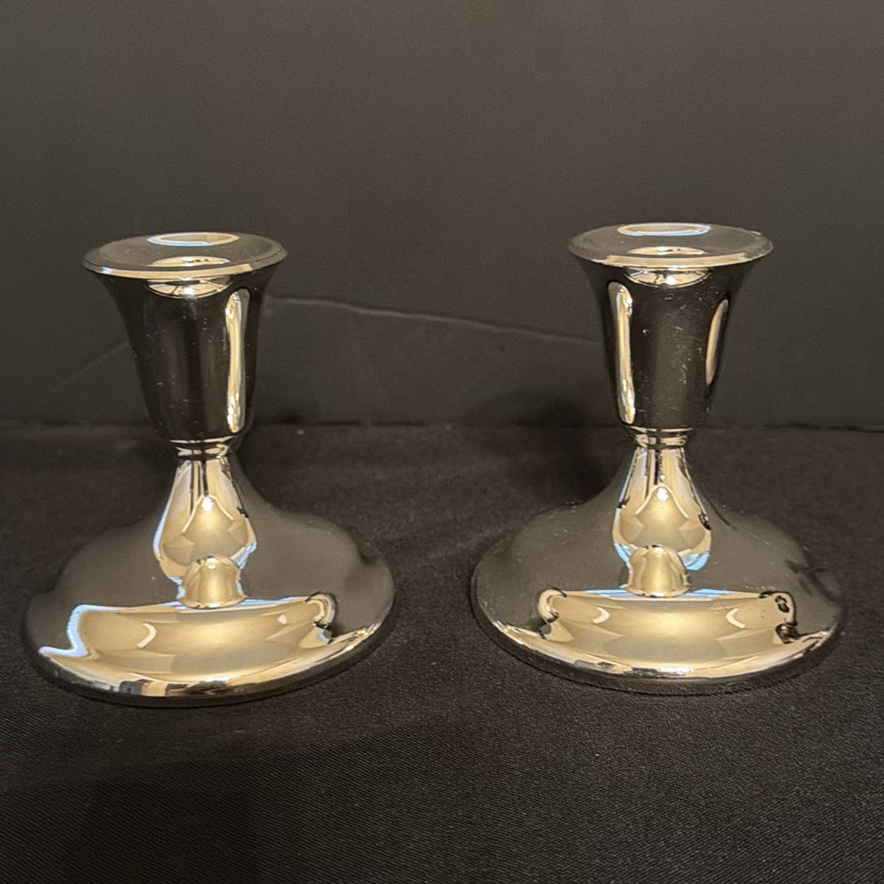 Two Pairs of Silverplate Candlesticks - image 5 of 6