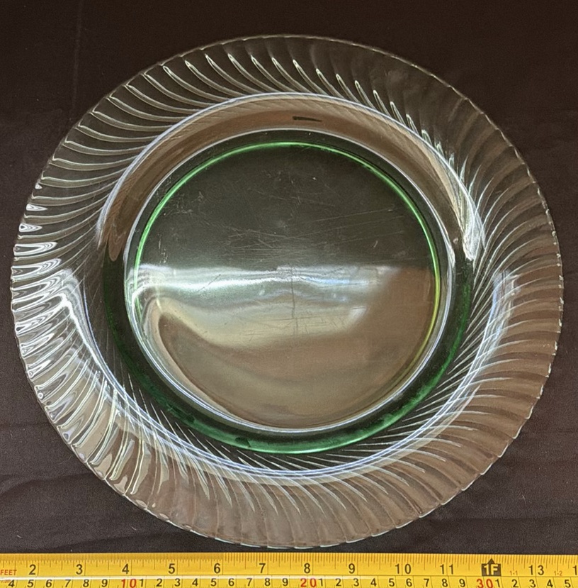 Glass Serving Plate, Wooden Bowl, Ceramic Dish, and Decorative Mask - image 2 of 7