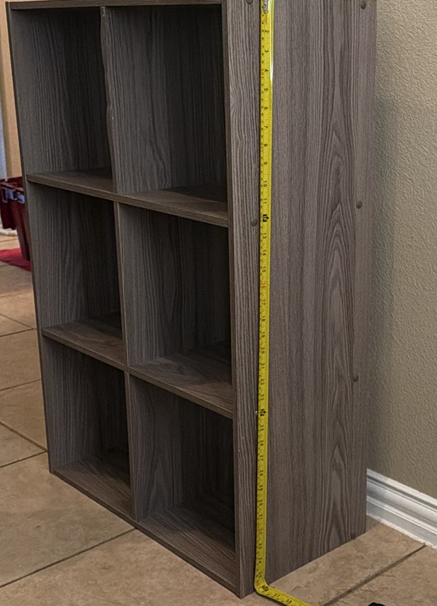 Six-Cube Woodgrain Storage Shelf - image 4 of 5