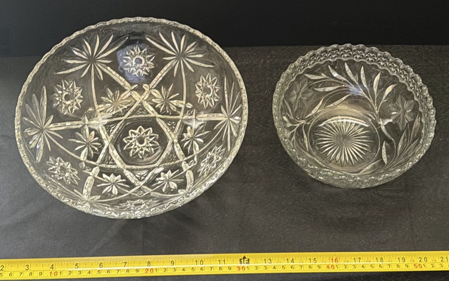 Two Cut Glass Bowls - image 1 of 3