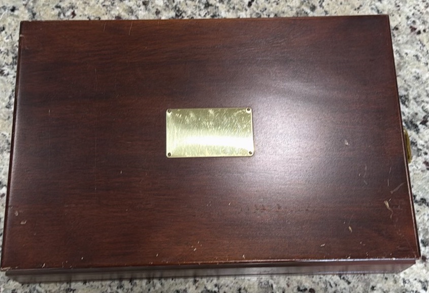 Silverware Flatware Set in Wooden Storage Chest - image 1 of 6