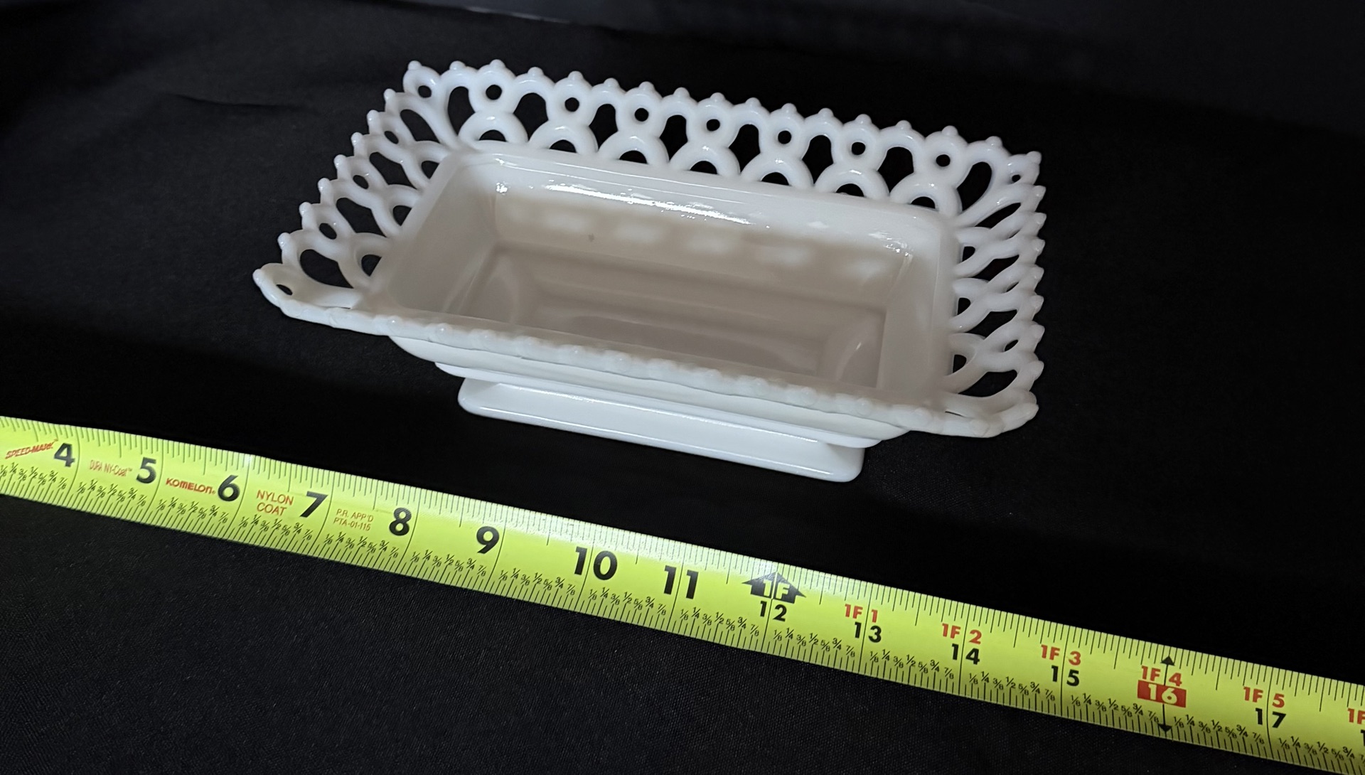Two White Milk Glass Decorative Dishes - image 5 of 5