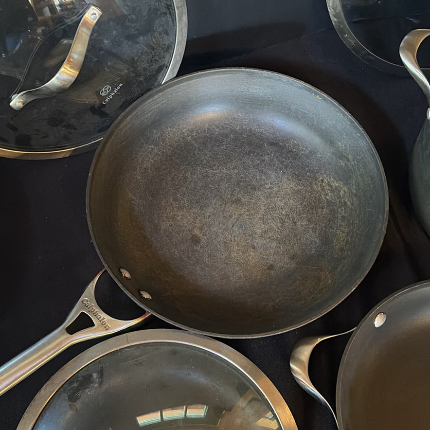Calphalon cookware set with pots, pans, and glass lids - image 7 of 11