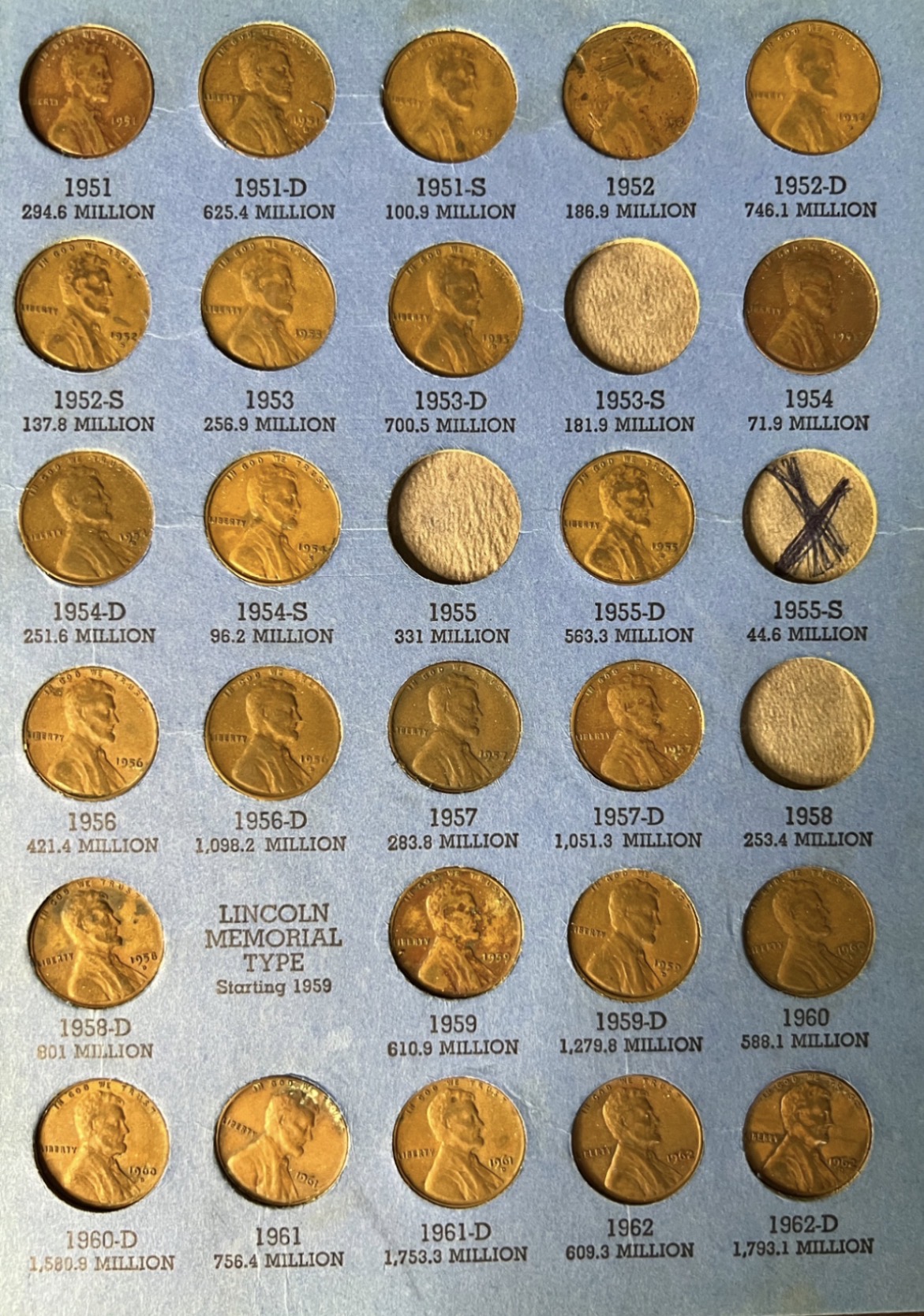 Lincoln Head Cent Collection Starting 1941 Coin Folder with Pennies - image 3 of 6