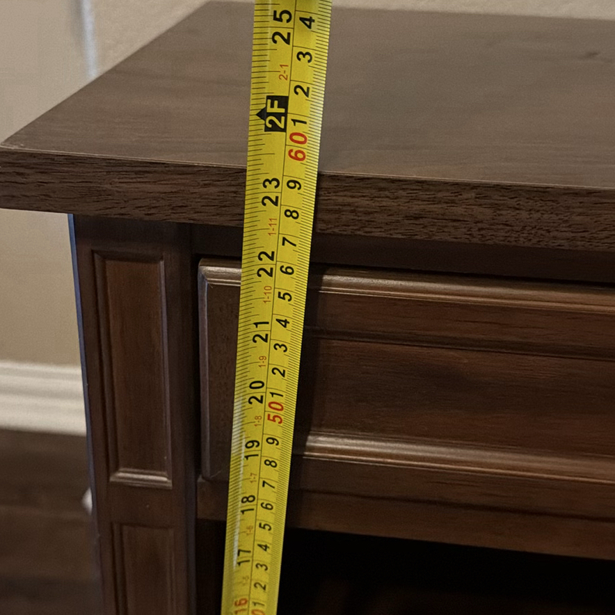 Wooden Nightstand with Drawer and Open Shelf - image 3 of 5
