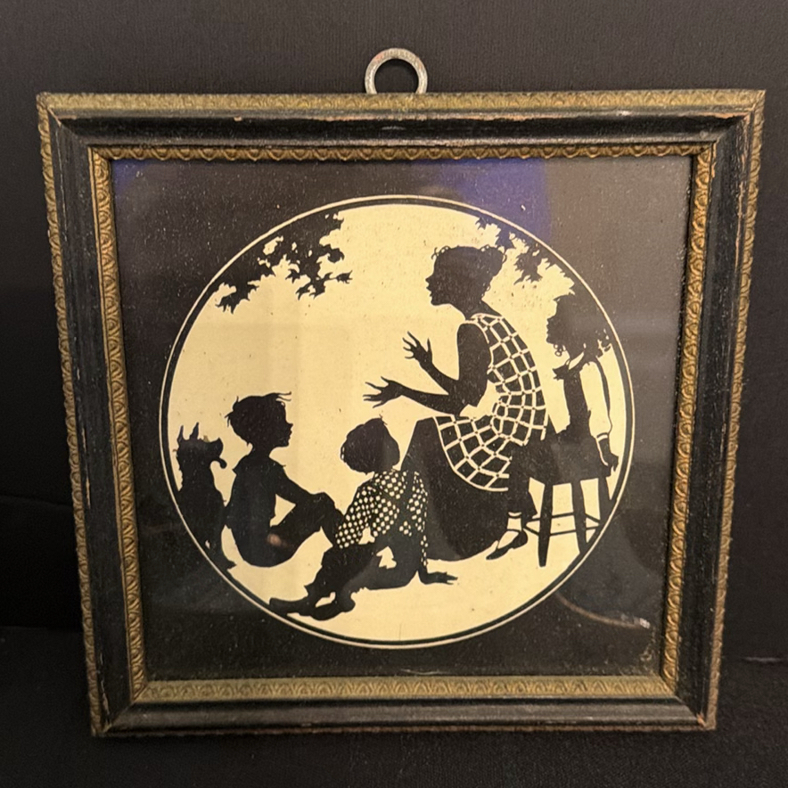 Framed Silhouette Art and Decorative Ceramic Spoon Rests - image 3 of 8