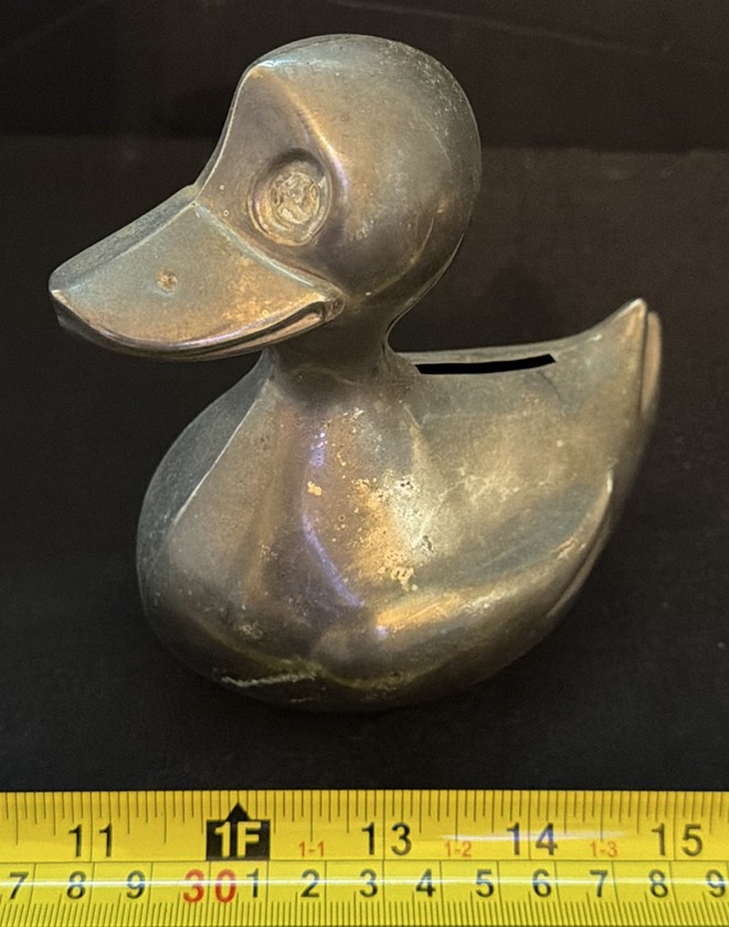 Pair of Metal Duck Coin Banks - image 2 of 5