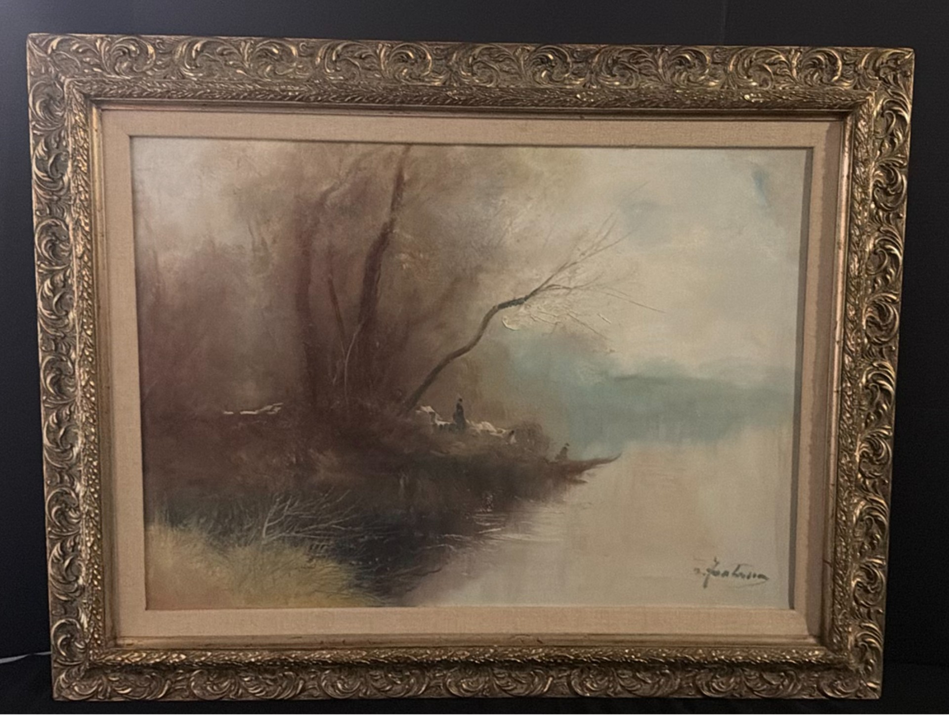 Landscape oil painting by Fontana - image 1 of 7