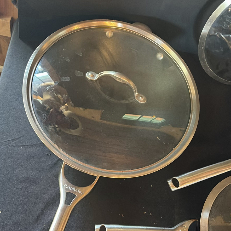 Calphalon cookware set with pots, pans, and glass lids - image 11 of 11