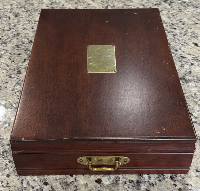 Silverware Flatware Set in Wooden Storage Chest - image 5 of 6