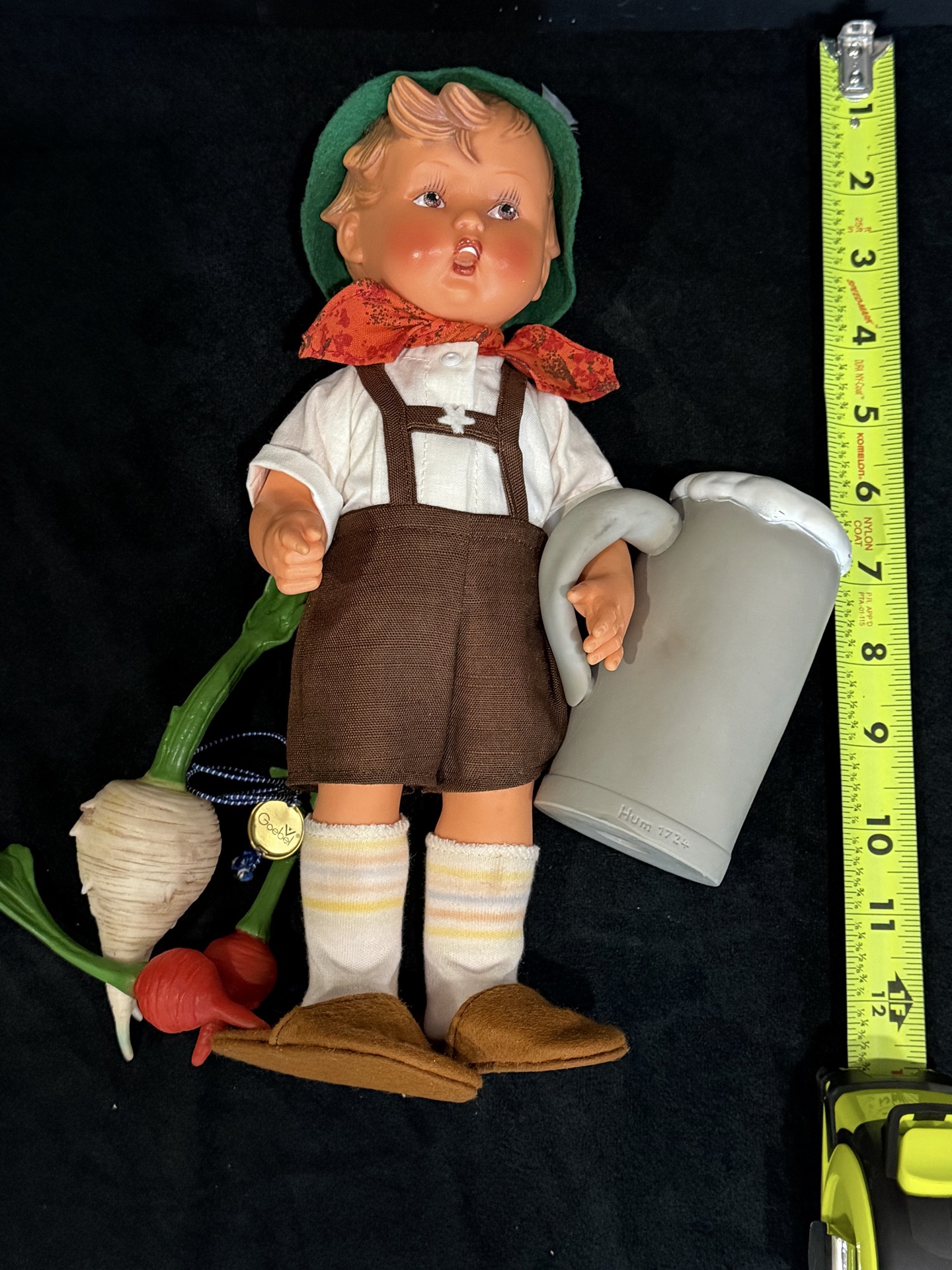 Vintage Baby Doll with Garden Accessories in Clear Cylinder - image 3 of 3