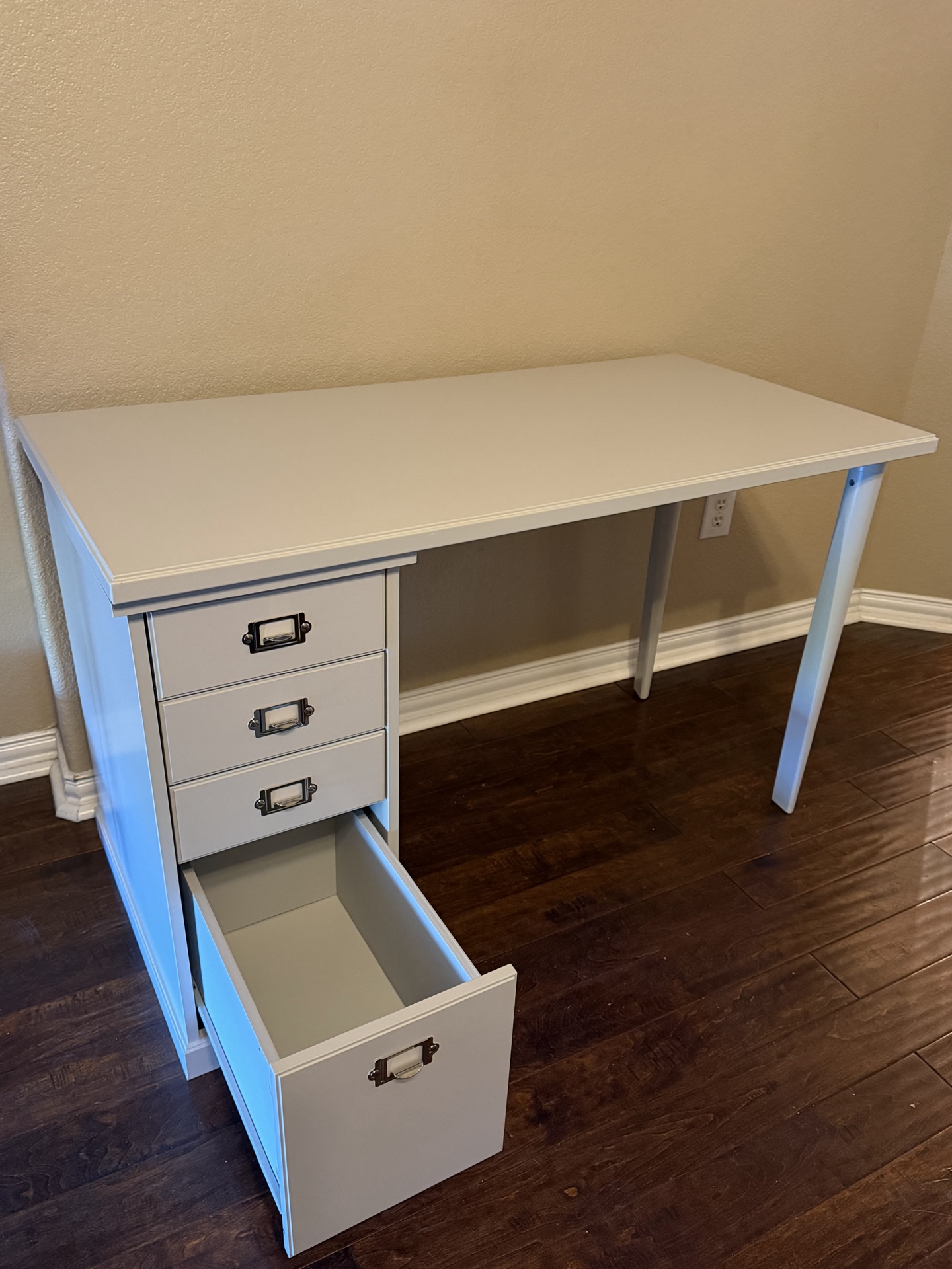 White Desk with Storage Drawers - image 5 of 5