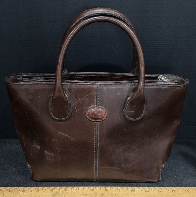 Brown Leather Italian Handbag - image 1 of 6