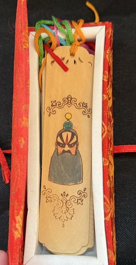 Decorative Vase, Porcelain Figurine, Peking Opera Plaque, Tassel Ornament, and Bookmark - image 5 of 5