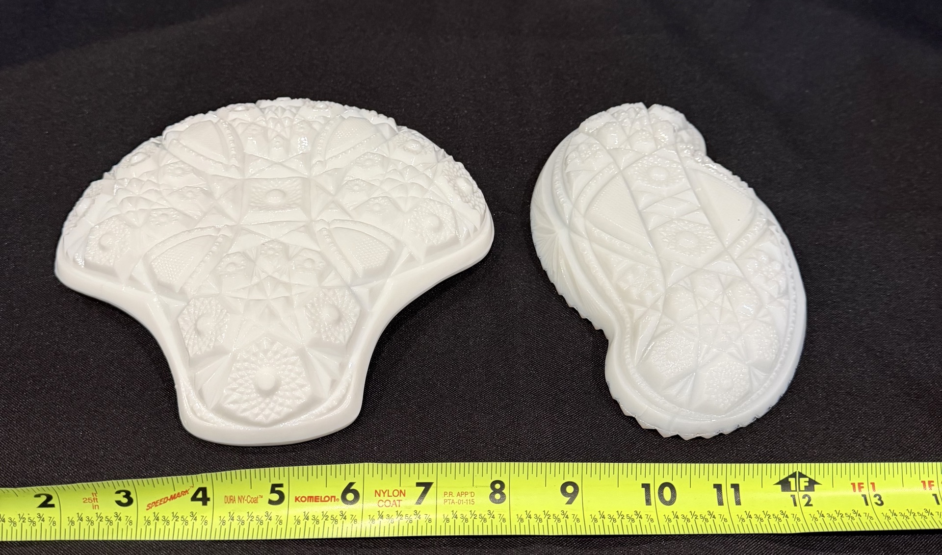 Two White Milk Glass Decorative Dishes - image 2 of 4