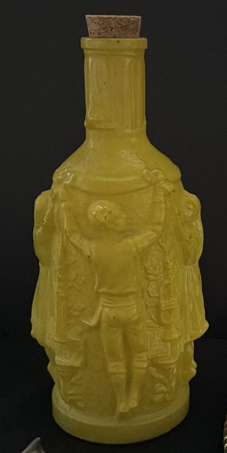 Silver-Tone Serving Tray, Ladle, and Yellow Glass Bottle - image 4 of 5