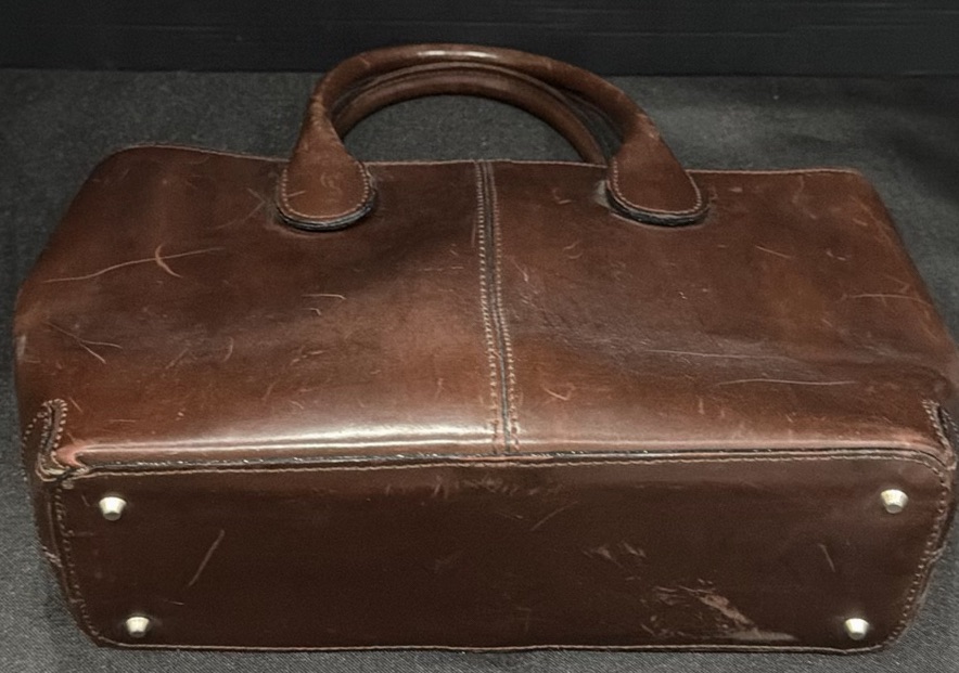 Brown Leather Italian Handbag - image 4 of 6
