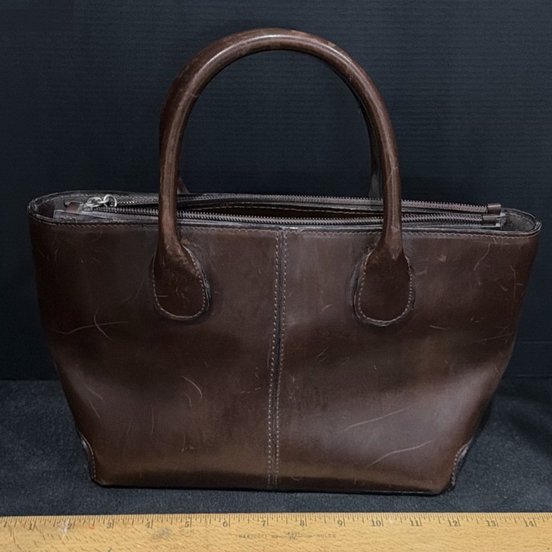 Brown Leather Italian Handbag - image 3 of 6