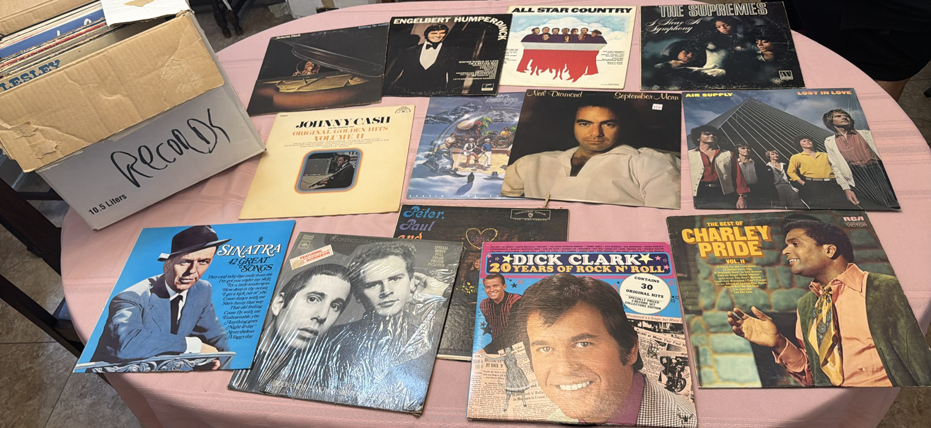 Vintage vinyl record collection - image 1 of 7