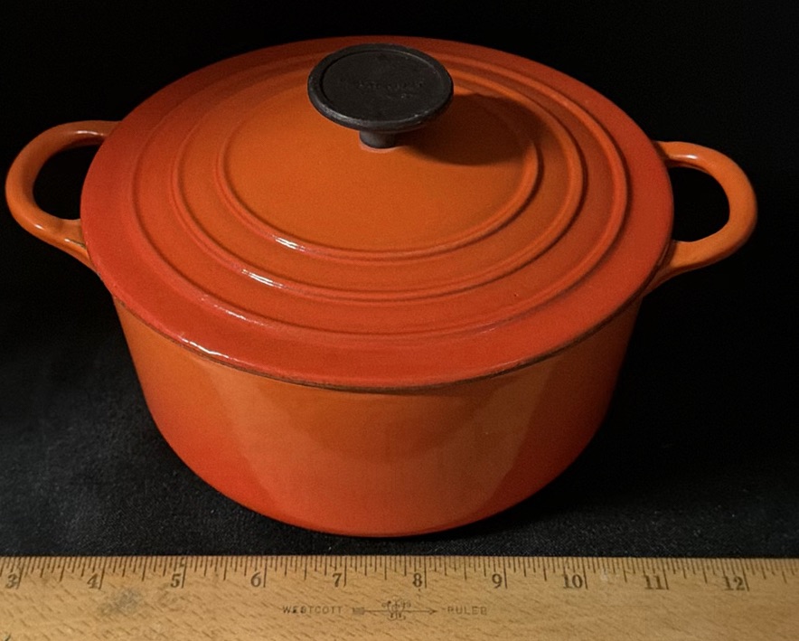 Le Creuset Orange Enameled Cast Iron Dutch Oven with Lid - image 1 of 4
