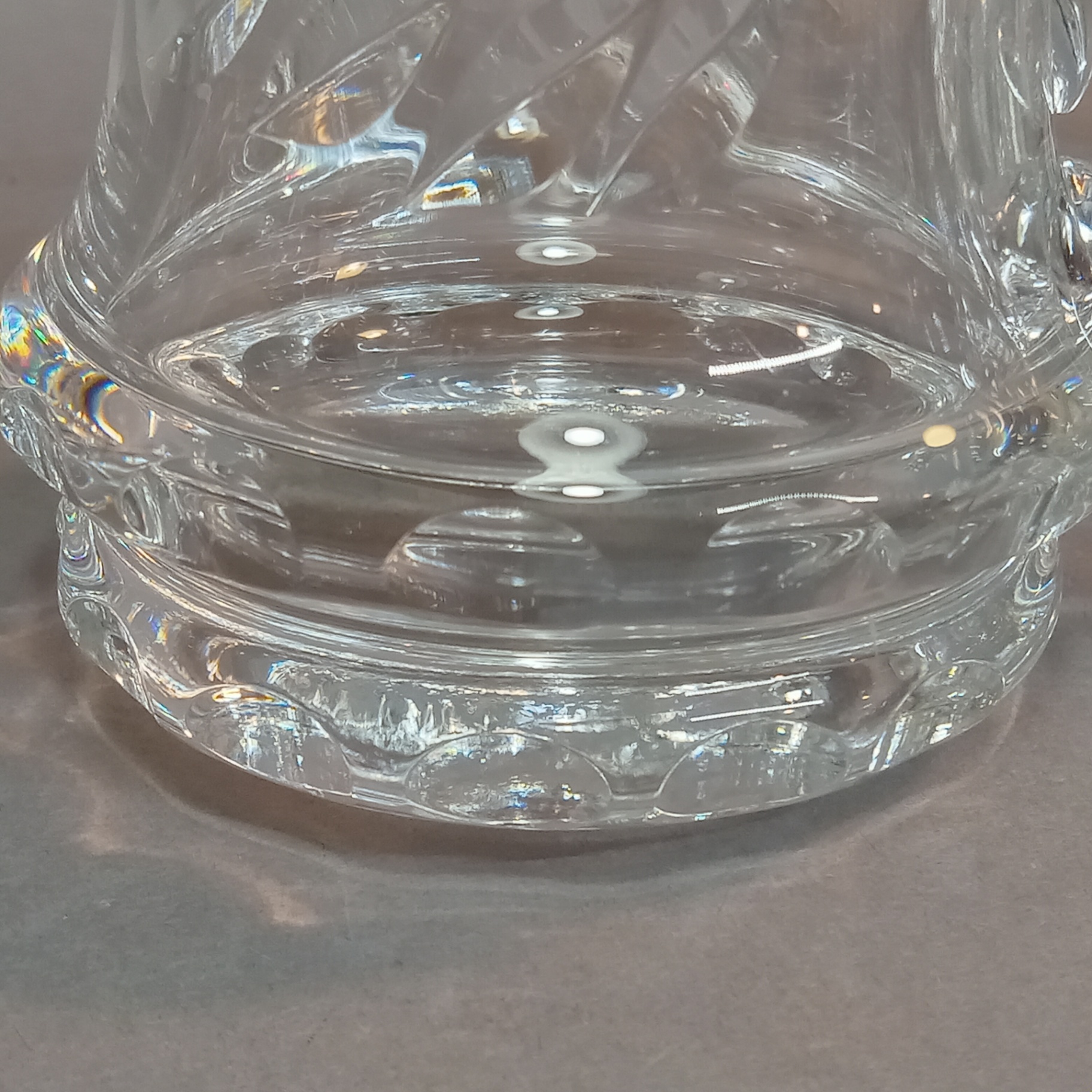 German Crystal Punchbowl & Glasses - image 5 of 12