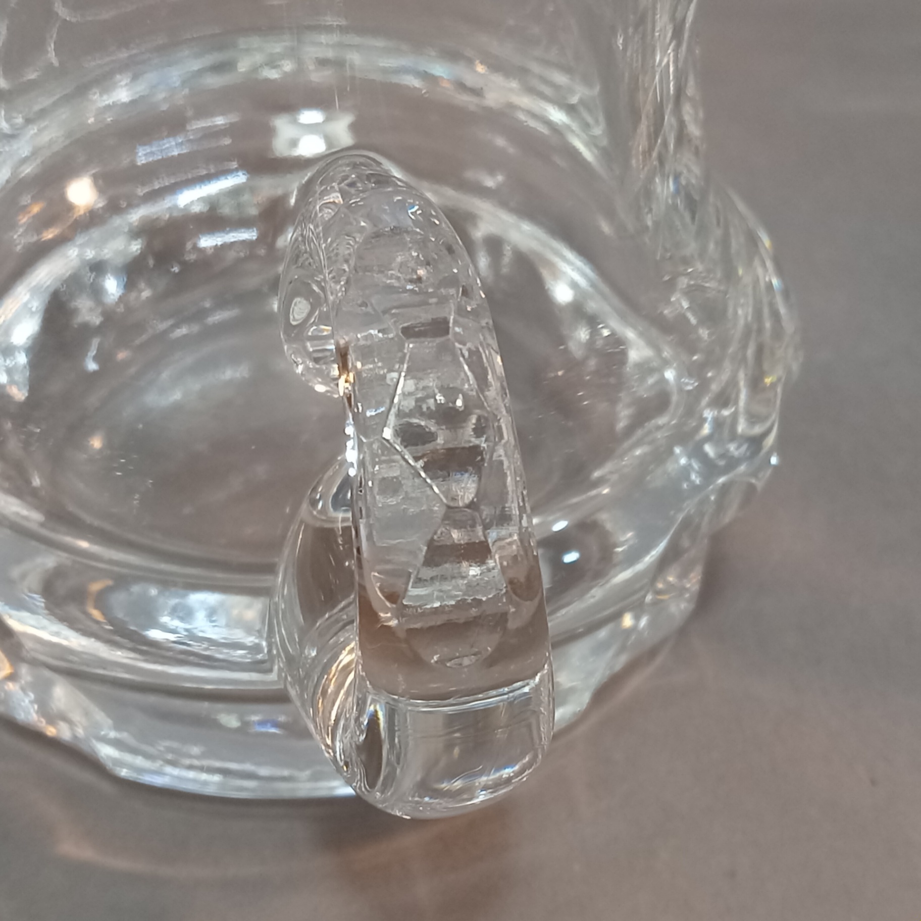 German Crystal Punchbowl & Glasses - image 4 of 12