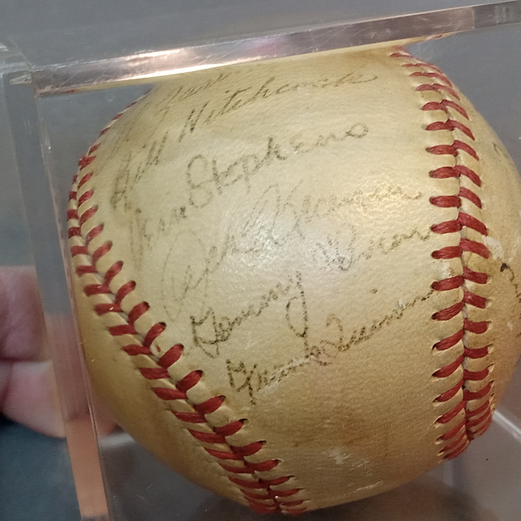 1949 Signed Boston Red Sox Baseball - Williams, Pesky & More - image 8 of 9