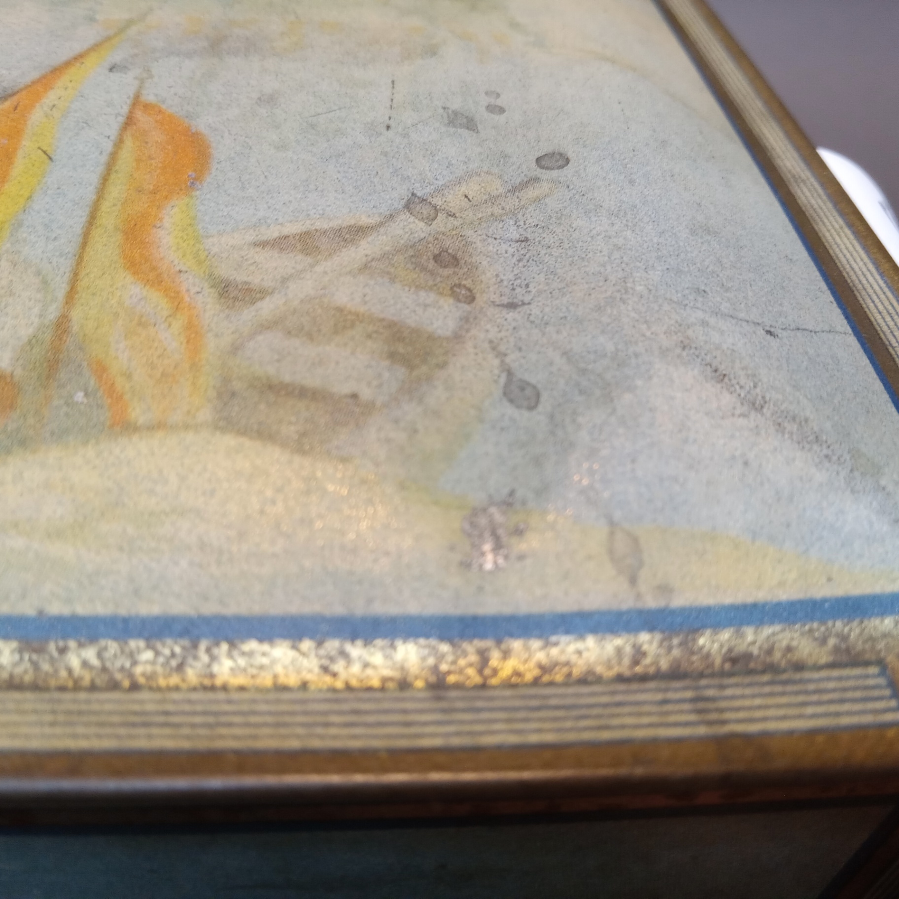 Vintage Biscuit Tin with Ships - image 12 of 12