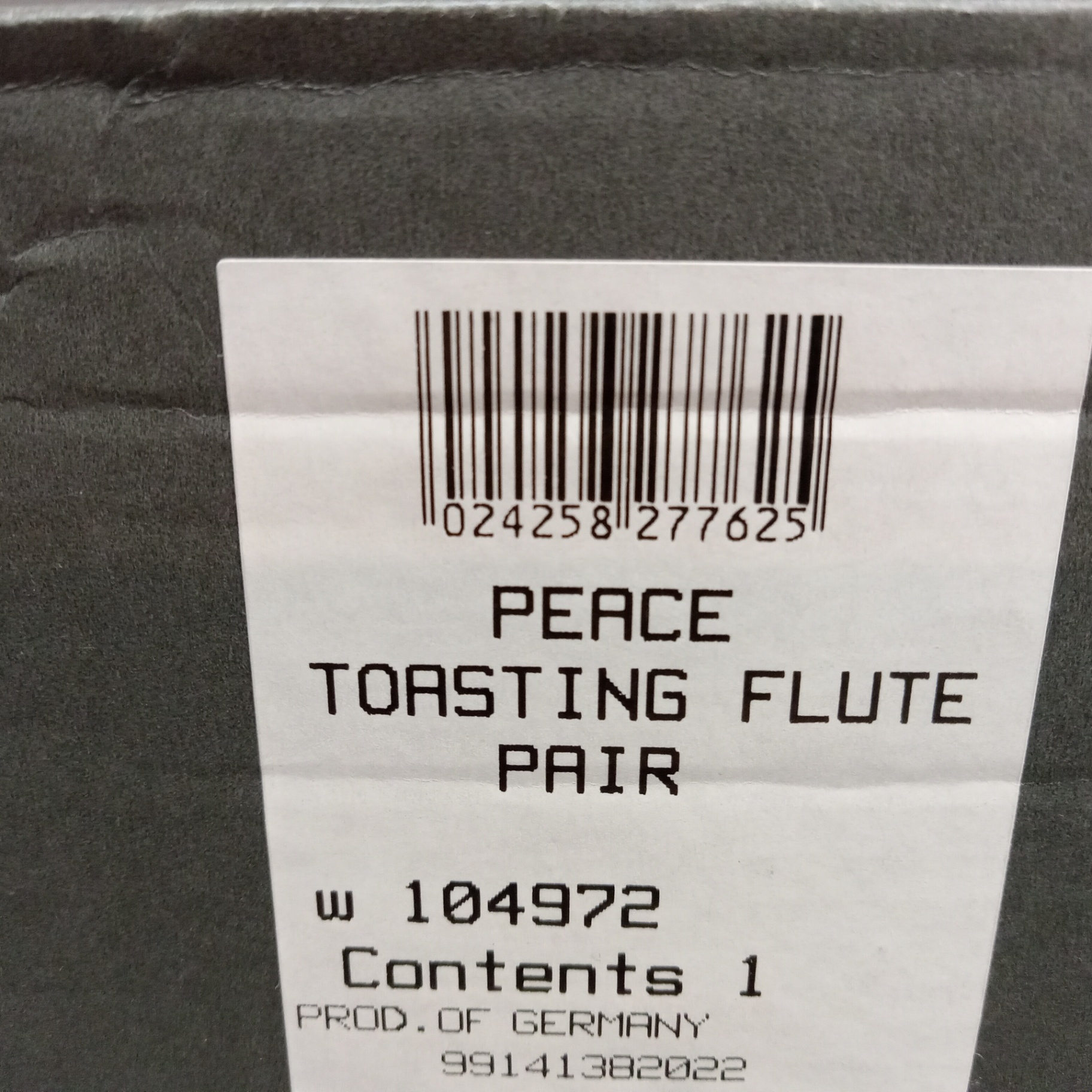 Waterford Millenium Toasting Flutes - Peace - image 7 of 7