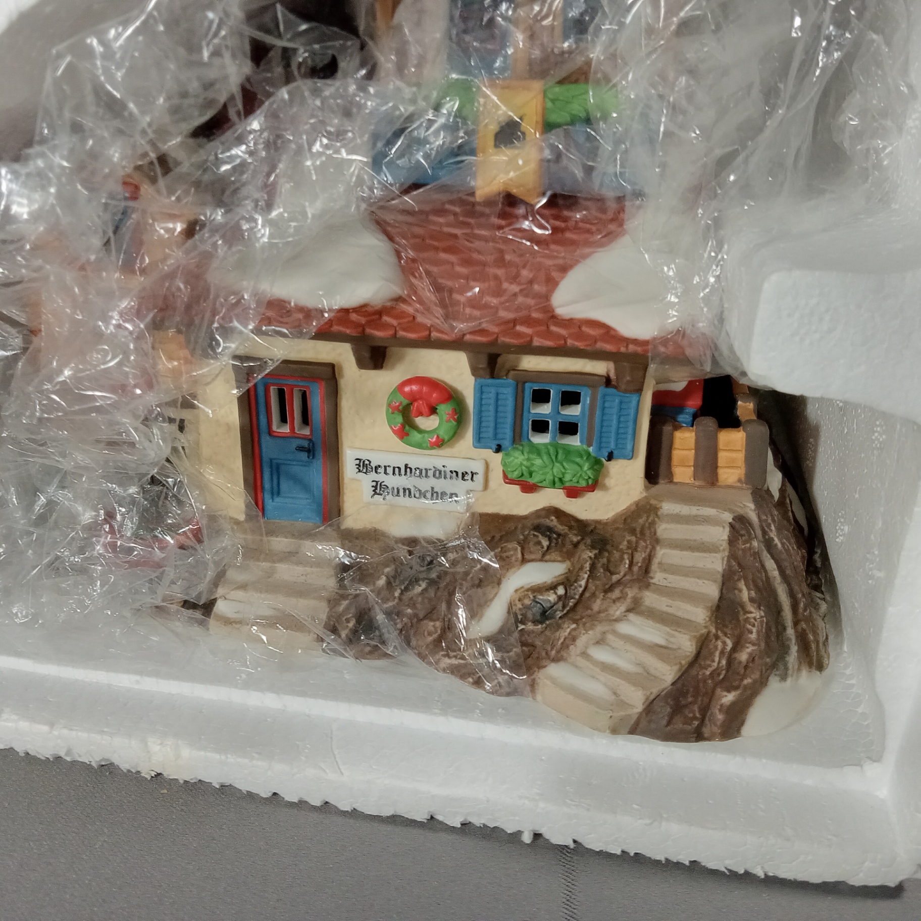  Dept. 56 Alpine Village Series - Christmas Friends + Bernhardiner Hundchen - image 7 of 7
