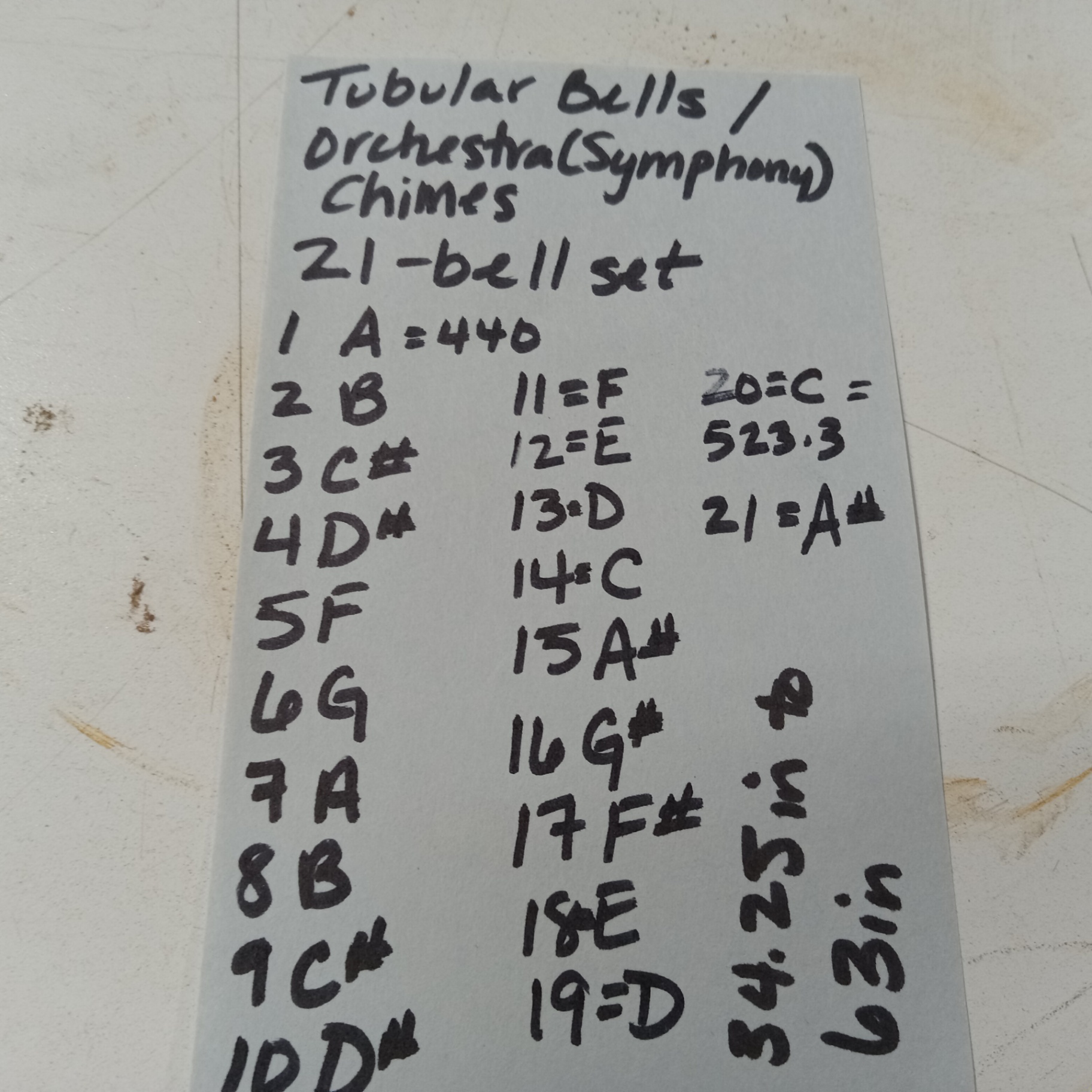 J.C. Deagan Inc. Tubular Bells / Orchestral Chimes - image 16 of 16