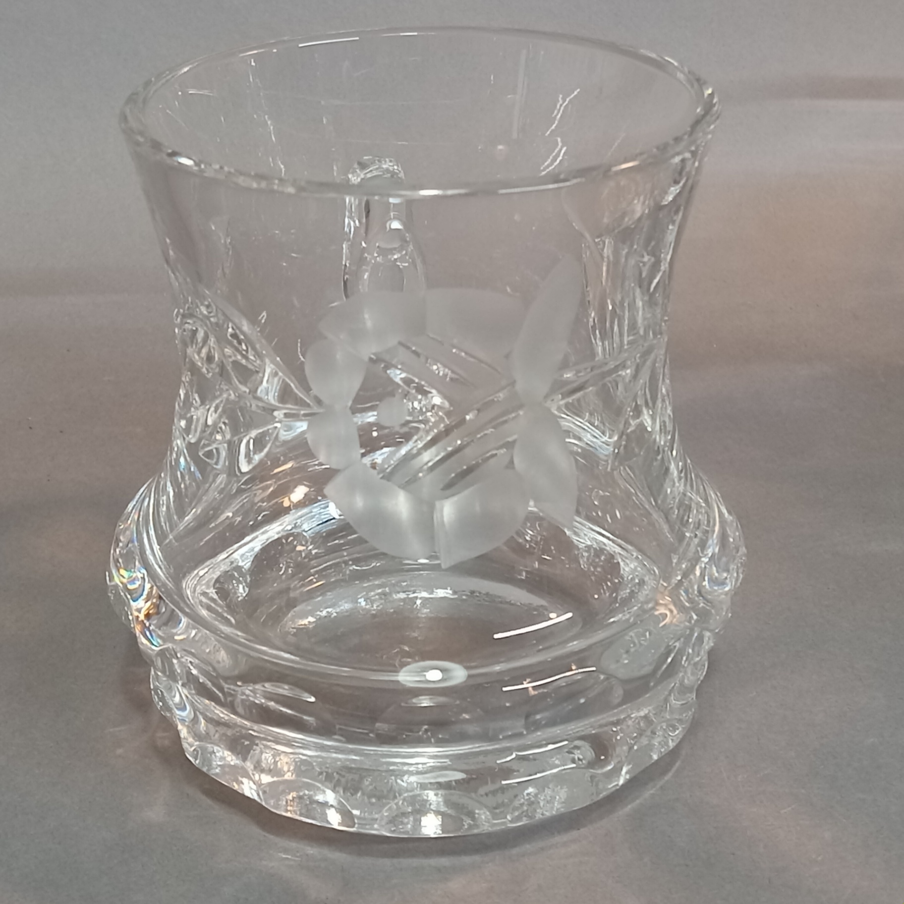 German Crystal Punchbowl & Glasses - image 2 of 12