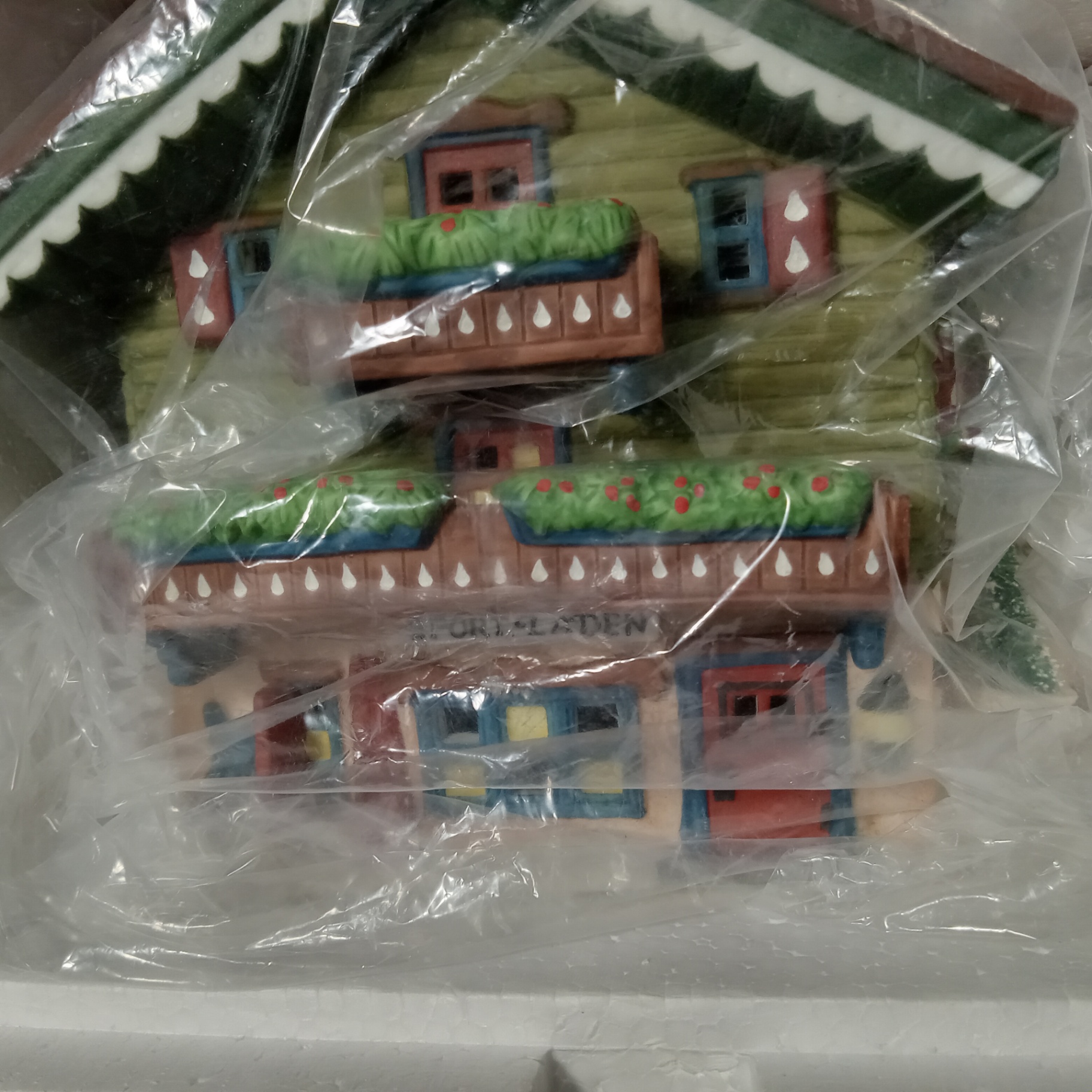  Dept. 56 Alpine Village Series - Alpenhorn Player + Sport Laden - image 7 of 7