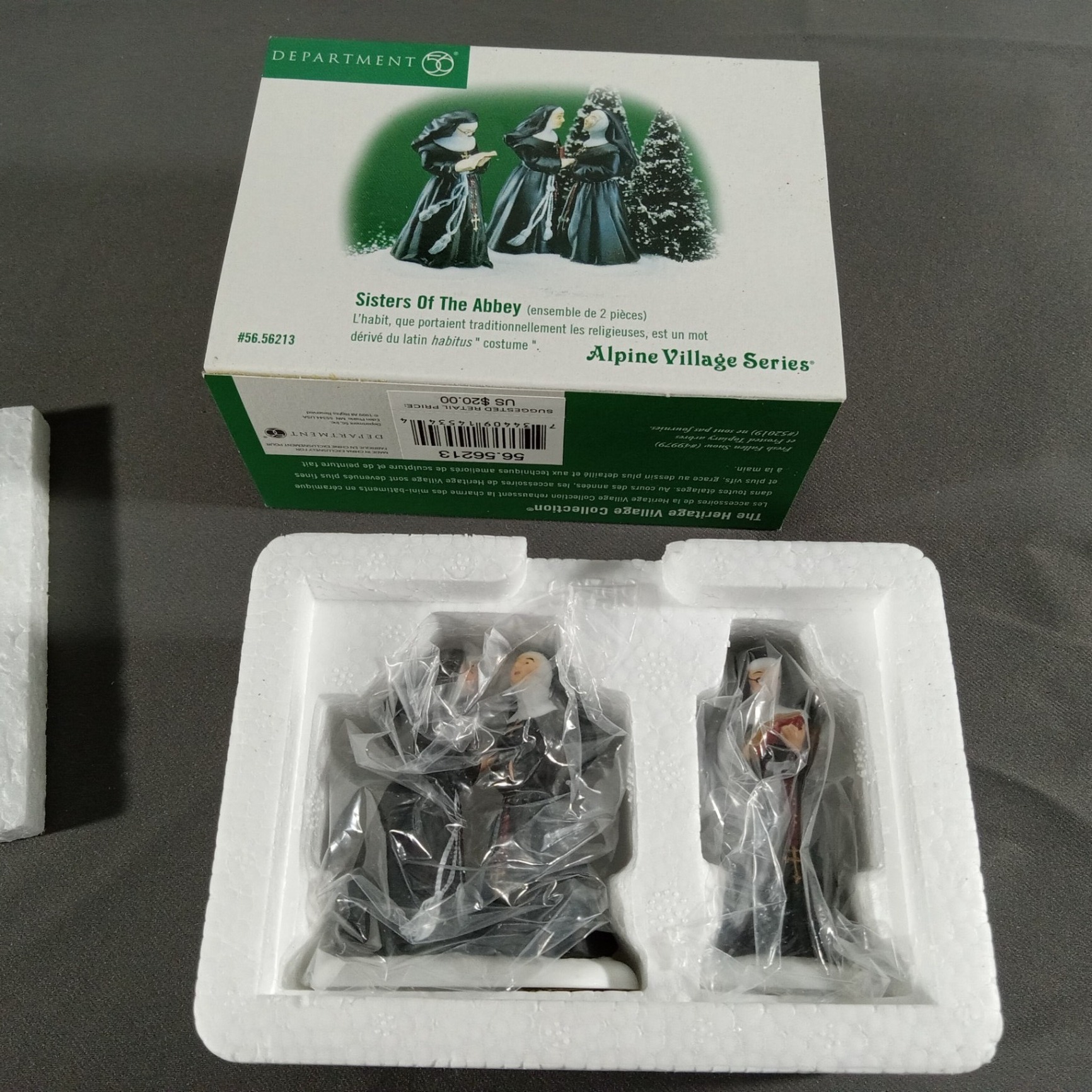  Dept. 56 Alpine Village Series - Sisters of the Abbey + St. Nikolaus Kirche - image 2 of 8