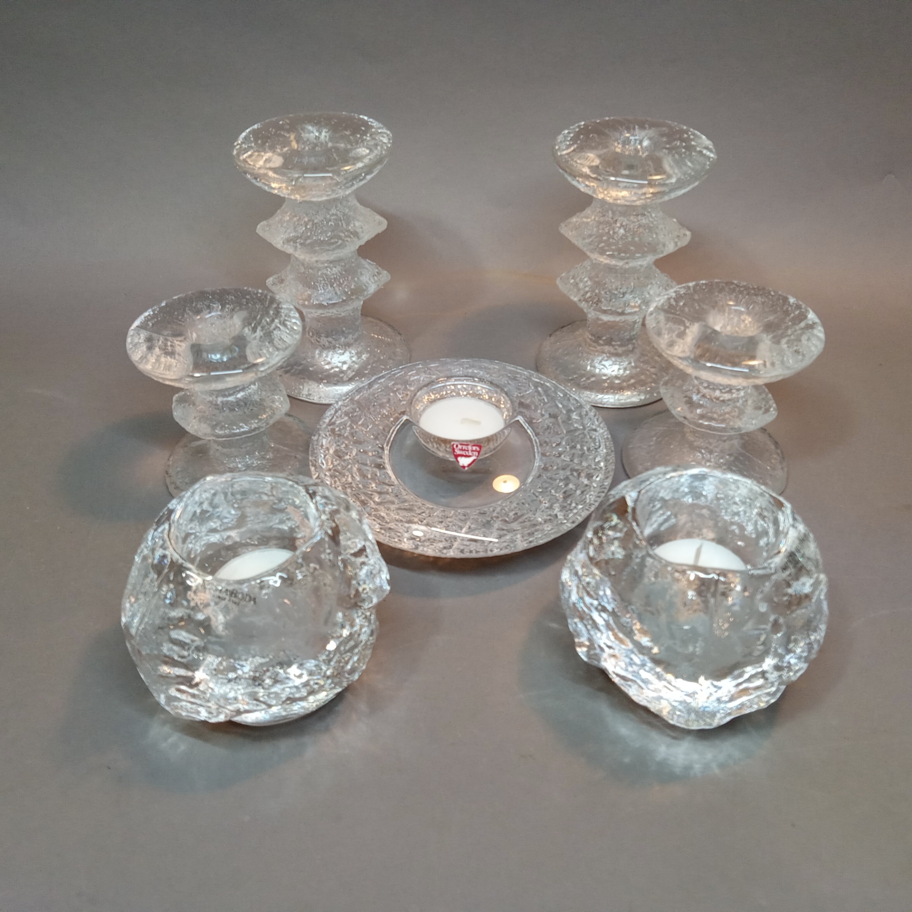 Orrefors, Kosta Boda, iittala Festivo Candle Holders - image 1 of 15