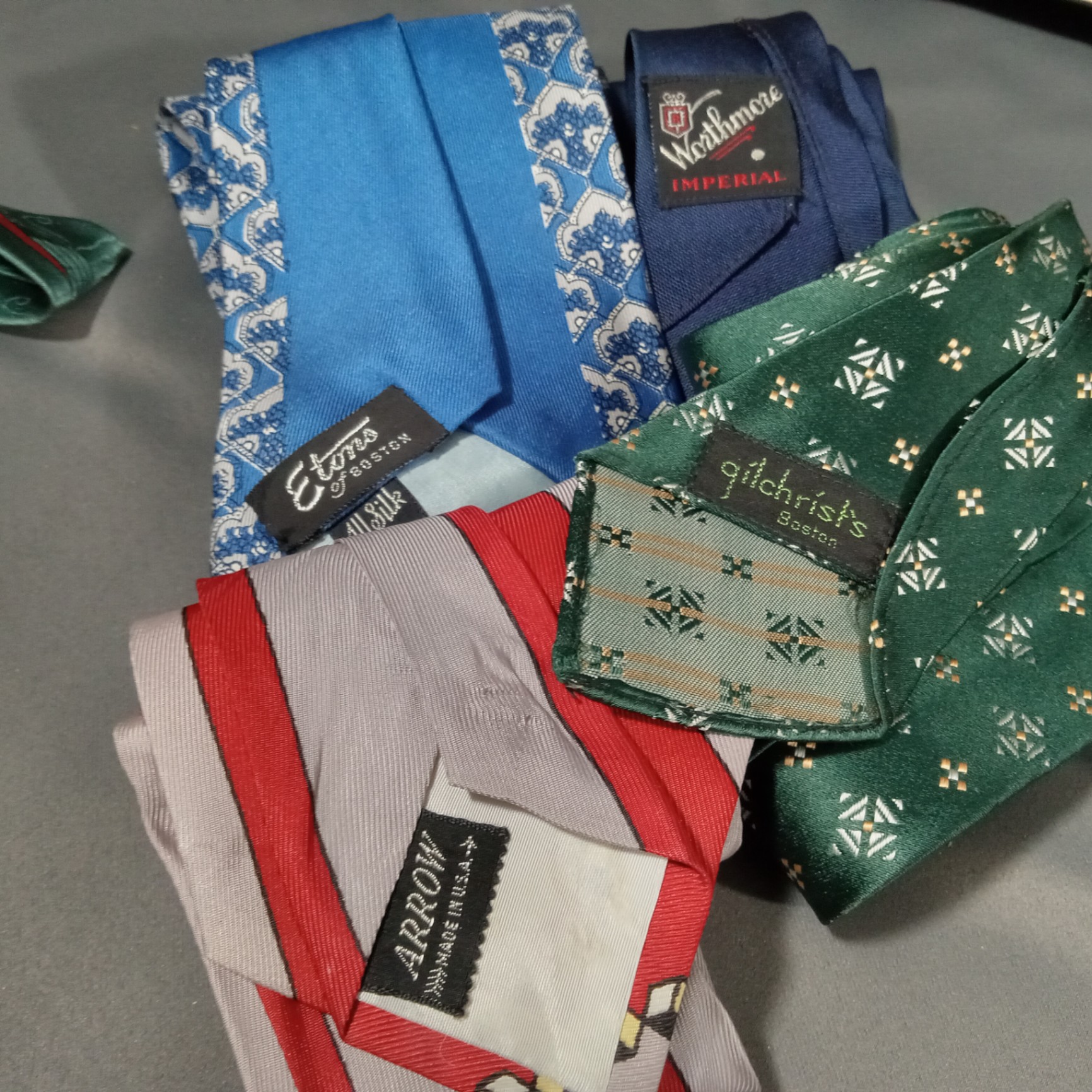 Vintage Wool Navy Shirts & Silk Ties - image 5 of 17