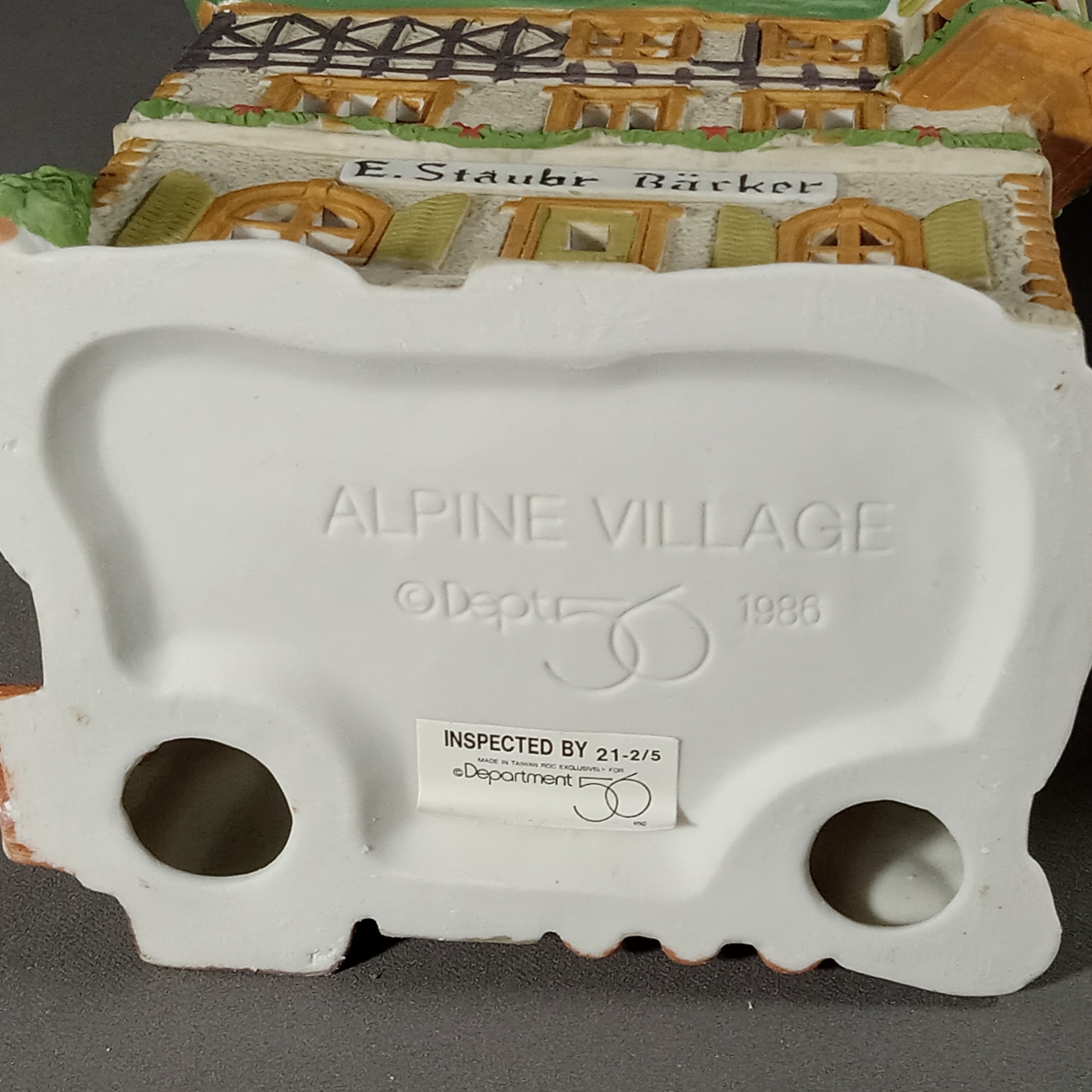  Dept. 56 Alpine Village Series - Buying Baker's Bread + E. Staubr Backer - image 7 of 7