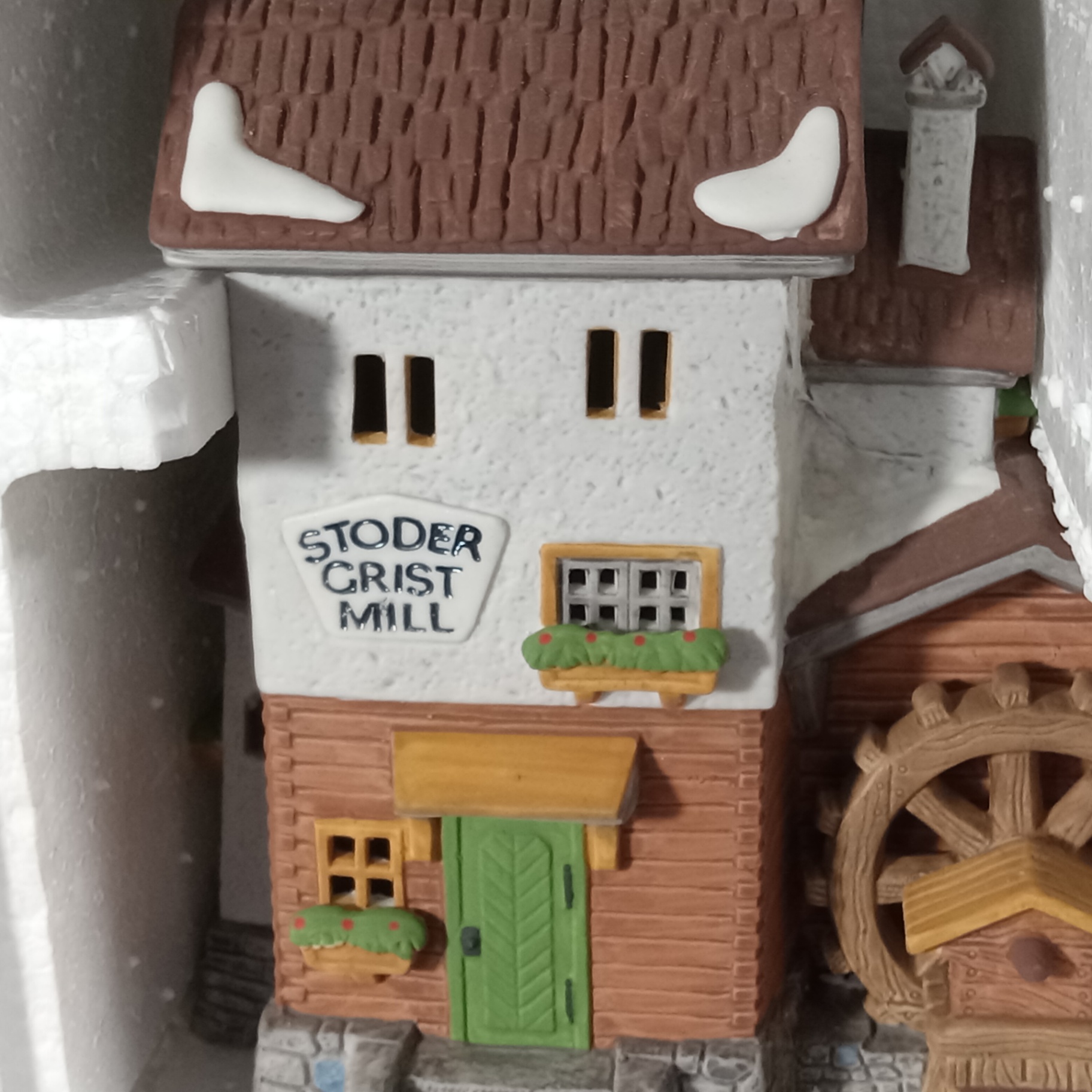  Dept. 56 Alpine Village Series - Dashing Through the Snow + Stoder Grist Mill - image 7 of 7