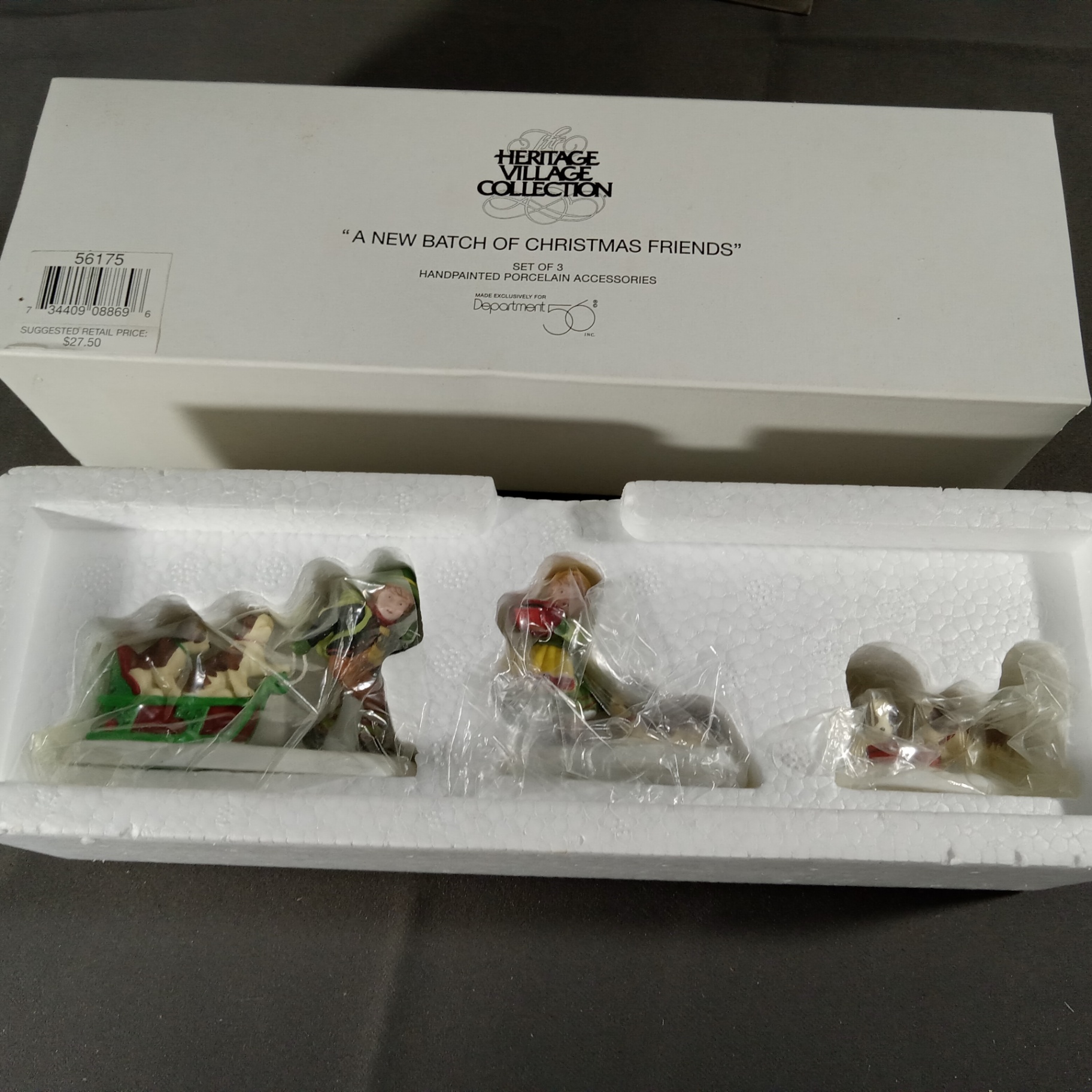  Dept. 56 Alpine Village Series - Christmas Friends + Bernhardiner Hundchen - image 2 of 7