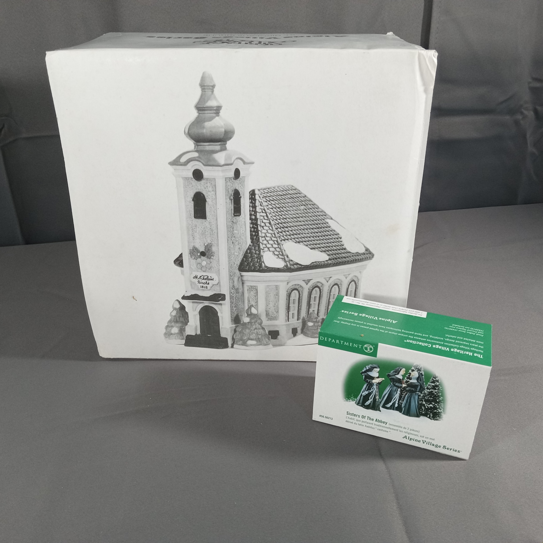  Dept. 56 Alpine Village Series - Sisters of the Abbey + St. Nikolaus Kirche - image 1 of 8