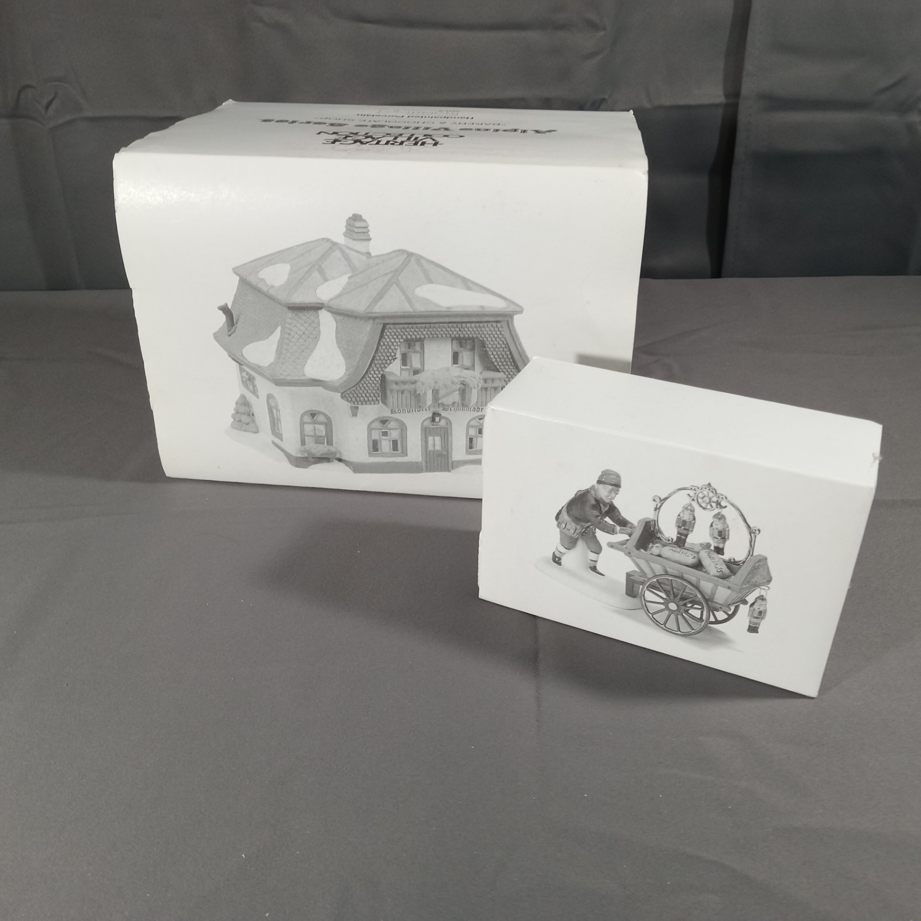  Dept. 56 Alpine Village Series - Nutcracker Vendor + Bakery & Chocolate Shop - image 1 of 6