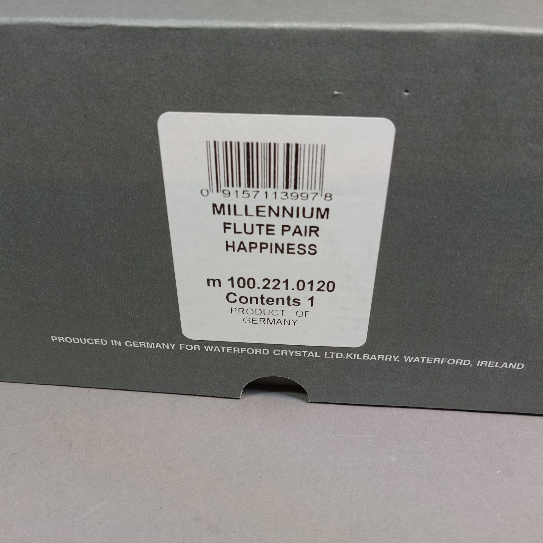 Waterford Millenium Toasting Flutes - Happiness - image 7 of 7