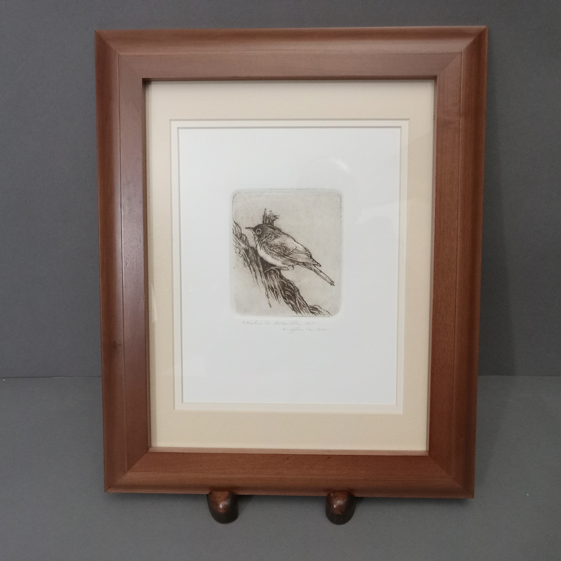 Hanka Framed Signed Etching - image 2 of 5