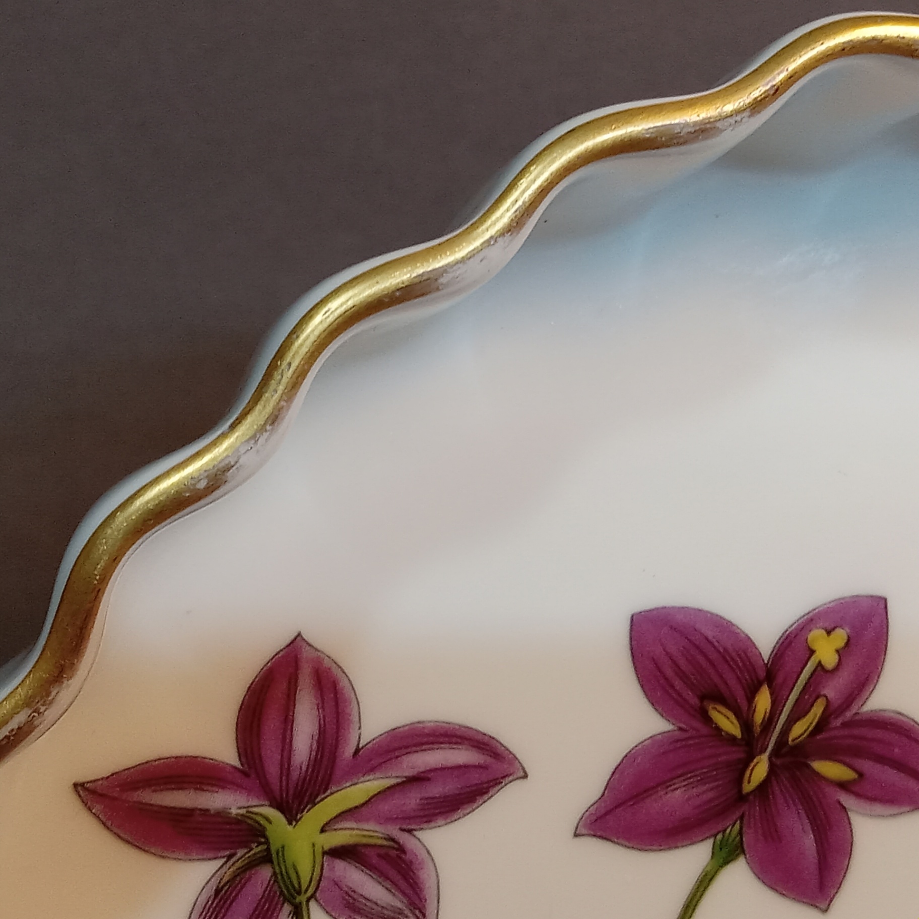 Spode Saffron Flowers Baking Dishes - Purple Lilies - image 4 of 10