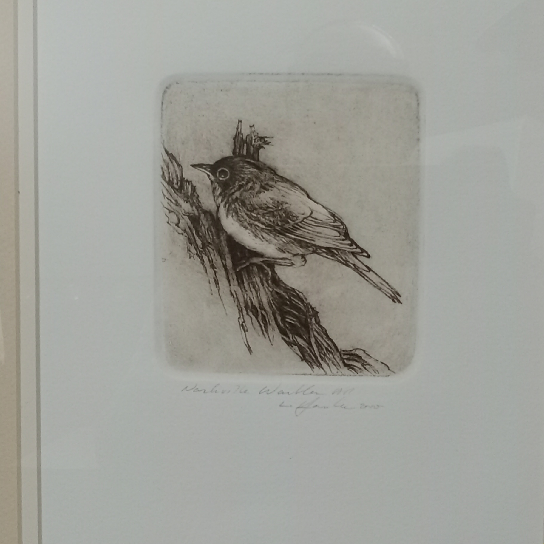 Hanka Framed Signed Etching - image 1 of 5